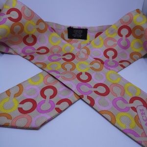 Coach signature ponytail scarf